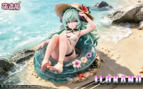 "1/6 Little Sheep Iloi fantasy collectible resin statue. Exquisite original design of a whimsical sheep girl witch, showcasing intricate magical."