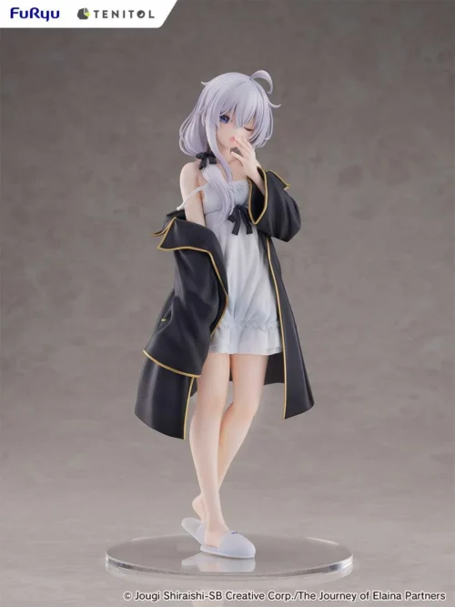 "Adorable 1/6 Elaina Sleepy figure by TENITOL Studio, showcasing the iconic witch in tranquil, gentle slumber. A premium, high-quality collectible."