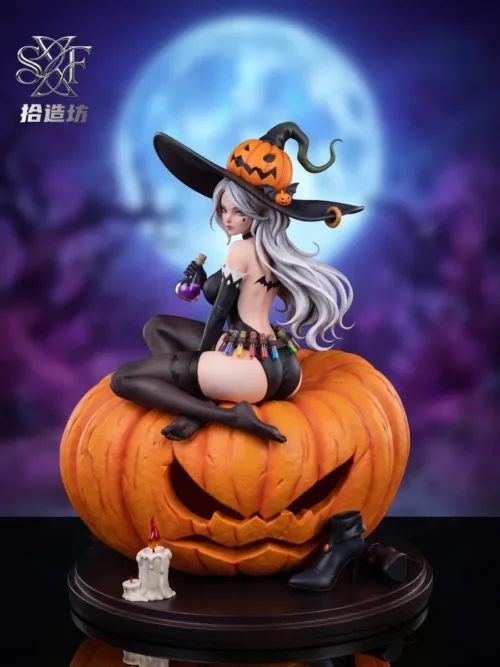 "Exquisite 1/6 scale Nuwa Witch original statue by Shizao Workshop, showcasing her unique, alluring dark fantasy design and premium craftsmanship."
