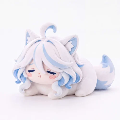 "Adorable Furina chibi plush doll from Genshin Impact, showcasing various cute expressions and cozy details. A must-have collectible from Yingyue Doll."