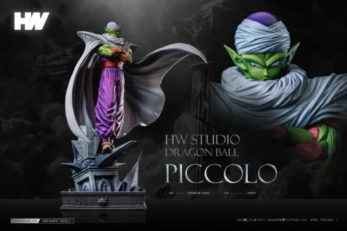 "Limited Edition 1/6 Piccolo Dragon Ball Z statue by HW Studio. Features a dynamic, powerful action pose with intricate energy effects, showcasing."