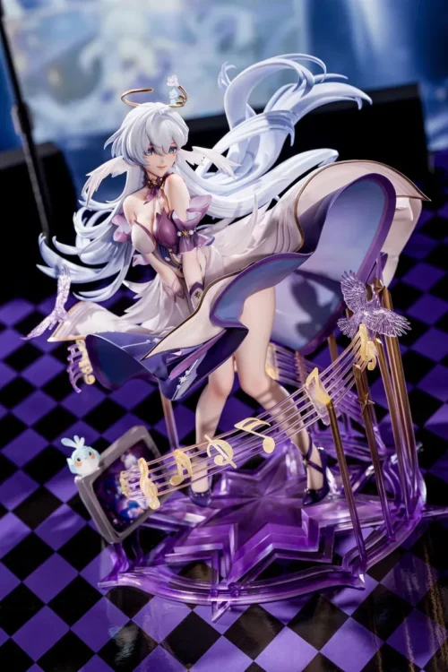 "Exclusive 1/7 scale Robin Honkai: Star Rail statue. Limited edition collectible, showcasing her ethereal elegance and captivating stage presence."