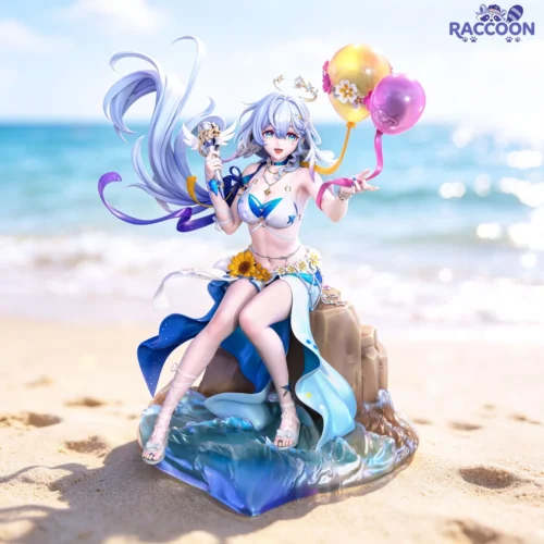 "Limited-edition 1/6 Qing Ge Niao Honkai: Star Rail resin statue. Ethereal character, dynamic pose, whimsical balloon, and intricate premium detail."