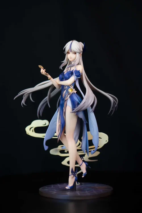 "Ultra-Limited Edition 1/6 Ningguang Figure: Orchid's Evening Gown Genshin Impact resin statue, featuring elegant Liyue grace and intricate details."