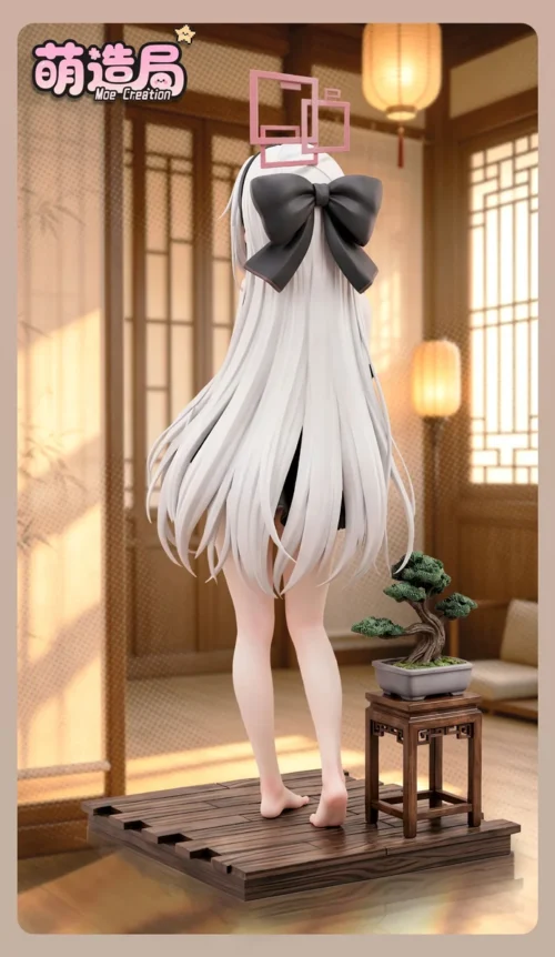 "Exquisite 1/6 & 1/4 Blue Archive Kei resin statue by Mengzaoju Studio, showcasing dynamic poses, intricate school uniform details, and futuristic."