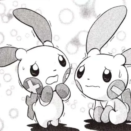 "Energetic 1/17 Pokémon Plusle & Minun Special Edition statue, showcasing their cheerful dynamic poses and fine sculpture details from another angle."