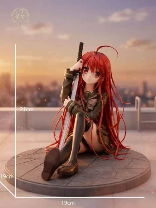 "Stunning 1/6 Shana statue, Shakugan no Shana, by Ying Meng Studio. Features her serene, unique pose in twilight ruins. An ultra-limited."