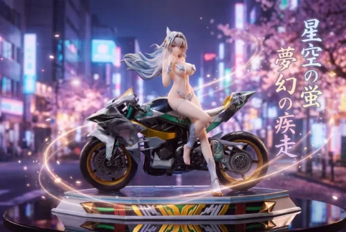 "Ultra-limited 1/6 Firefly: Dark Night Gallop Honkai: Star Rail resin statue, featuring elegant dynamic pose and intricate sci-fi aesthetics."