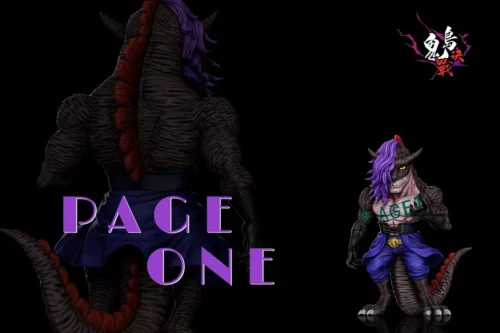 "Dynamic One Piece Page One Beast-Form statue by A+ Institute Studio, showcasing his aggressive power and ferocity as a premium collectible figure."