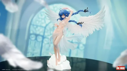 "Limited Edition Light-Up Angelic Roxy Migurdia figure. Premium Mushoku Tensei resin statue with ethereal, illuminated divine presence and intricate."