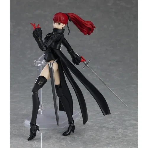 "Detailed views of the highly articulated Max Factory Kasumi Yoshizawa figma, showcasing her meticulously sculpted Persona 5 Phantom."