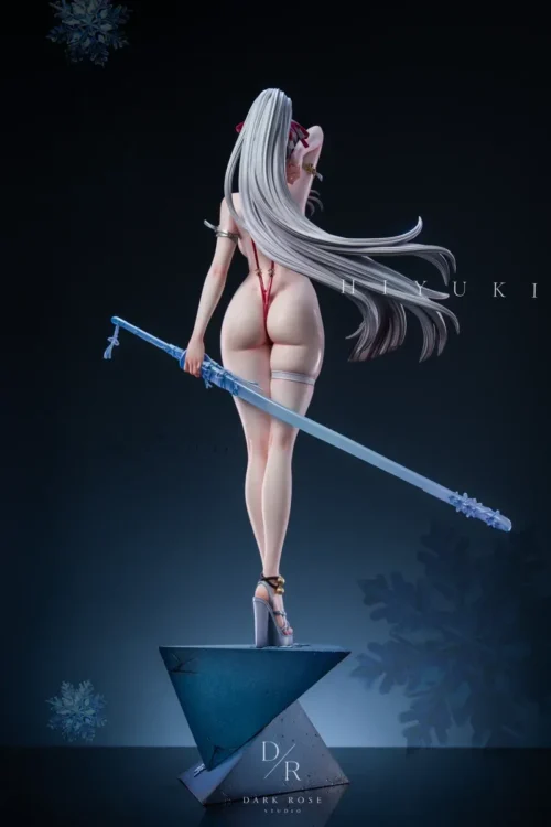 "Premium Wuthering Waves Feixue 1/4 scale bikini figure gallery, highlighting its exquisite sculpt, dynamic pose, and intricate details."