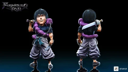 "Ultra-Limited Edition Toji Fushiguro Jujutsu Kaisen PU figure by Zzz Studio in an intense, dynamic pose, showcasing his formidable power."