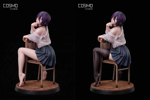 "Main image of the premium 1/6 scale Limited Edition Reze figure from Chainsaw Man, elegantly posed in her school uniform, a must-have collectible."