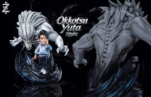 "Main image: Premium Z.Studio Jujutsu Kaisen WCF statue of the iconic Yuta Okkotsu and monstrous Cursed Spirit Rika duo, dynamically posed."