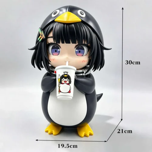 "Exclusive Arknights Endfield Administrator Gugu Gaga Pro MAX resin figure by AGC Studio, showcasing her in a casual pose with milk tea."