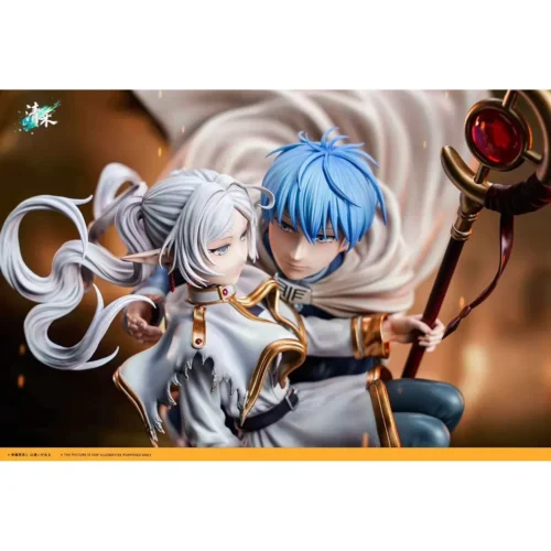 "Limited Edition Frieren & Himmel Dynamic Resin Statue (Qinghe Studio), capturing intricate sculpt details and magical effects from a different angle."
