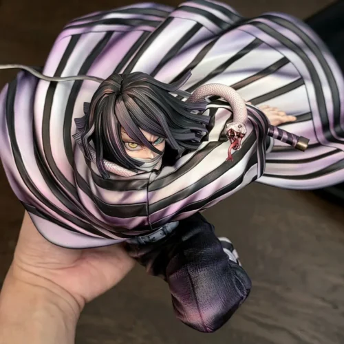 "Exquisite 1/6 scale Obanai Iguro Demon Slayer statue by XXL Studio. Dynamic battle pose, intricate serpent motifs, and premium sculpting."