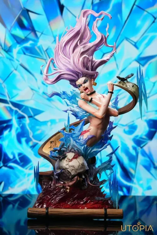 "Jujutsu Kaisen 1/4 scale Uro Takako LED Bust Resin Statue. Captures her dynamic celestial powers with vibrant illumination. A premium figure."