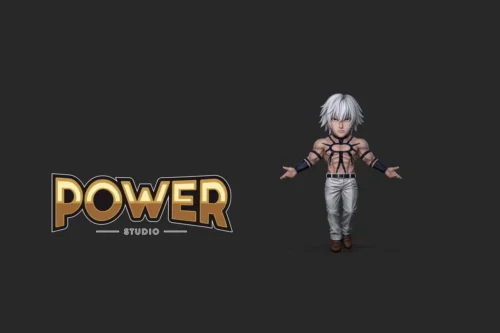 "Iconic King of Fighters Orochi statue in a dynamic, powerful deity pose with intricate details and flowing energy. A premium KOF figure."
