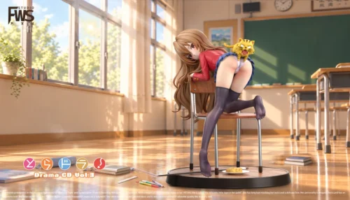 "Limited Edition 1/6 Taiga Aisaka Toradora! resin statue, expertly capturing her adorable 'Palmtop Tiger' persona in iconic school uniform."