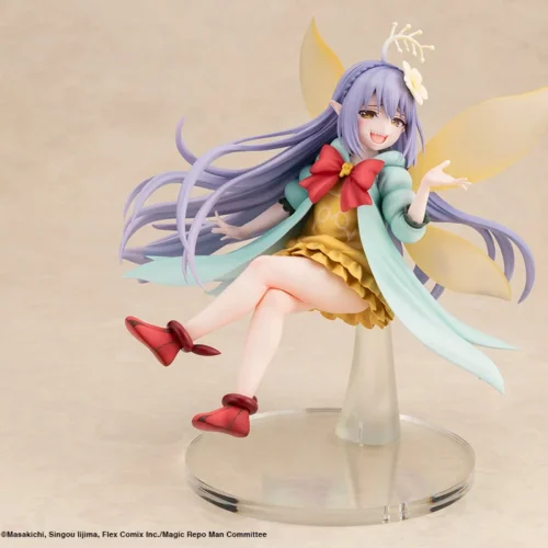 "Dynamic Kotobukiya Enpi statue with luminous scythe, showcased through multiple angles revealing intricate warrior details and electrifying energy."