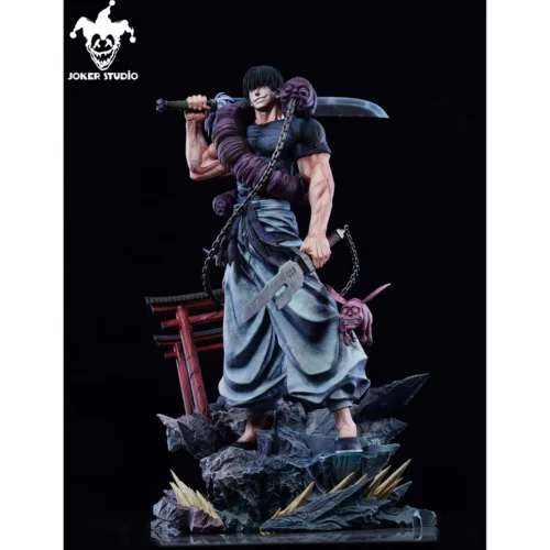 "Premium 1/6 Fushiguro Toji Jujutsu Kaisen statue, a limited edition by Joker Studio, featuring his imposing presence and dynamic power."