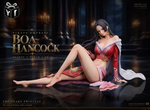 "Exclusive YI-Studio Boa Hancock 1/6 scale resin statue, showcasing her elegant and serene pose with luxurious detail."