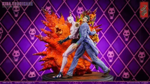 "Limited edition 1/6 Yoshikage Kira LED statue, a premium JoJo figure, captures his iconic menacing elegance with dynamic light effects."