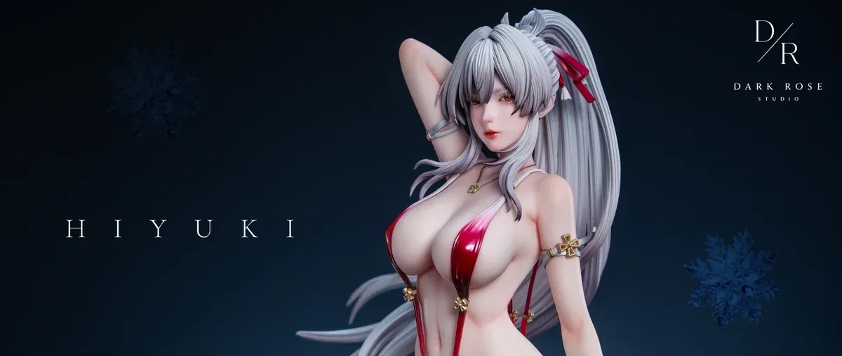 "Wuthering Waves Feixue 1/4 scale bikini statue by DARK ROSE Studio, showcasing exquisite details, dynamic pose, and premium craftsmanship."