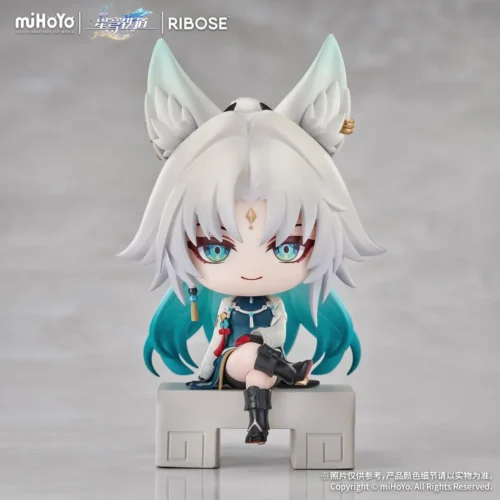 "Charming Honkai Star Rail chibi figures from RIBOSE Studio's Jimi's Reception Room Series. Vibrant collectibles showcasing playful poses.“