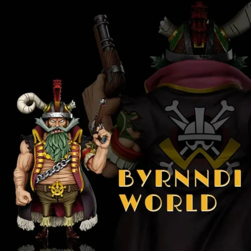 "Dynamic A+ Studio One Piece Byrnndi World statue, capturing the iconic villain in a menacing, mid-action pose with incredible collector's detail."
