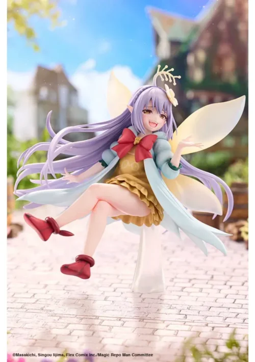 "Dynamic Kotobukiya Enpi statue wielding her luminous scythe, showcasing electrifying energy effects and a fierce pose."