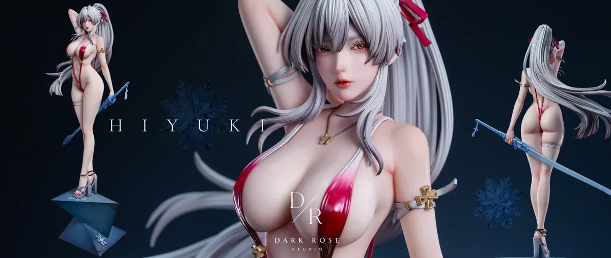 "Alluring Wuthering Waves Feixue 1/4 scale bikini statue. Exquisite details of her dynamic pose and limited edition bonus kimono."