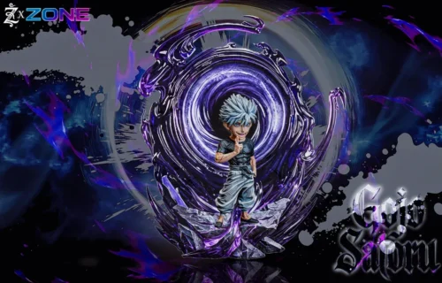"Premium WCF Style Gojo Satoru figure dynamically unleashing his Unlimited Void domain expansion from Jujutsu Kaisen. A powerful, highly detailed."