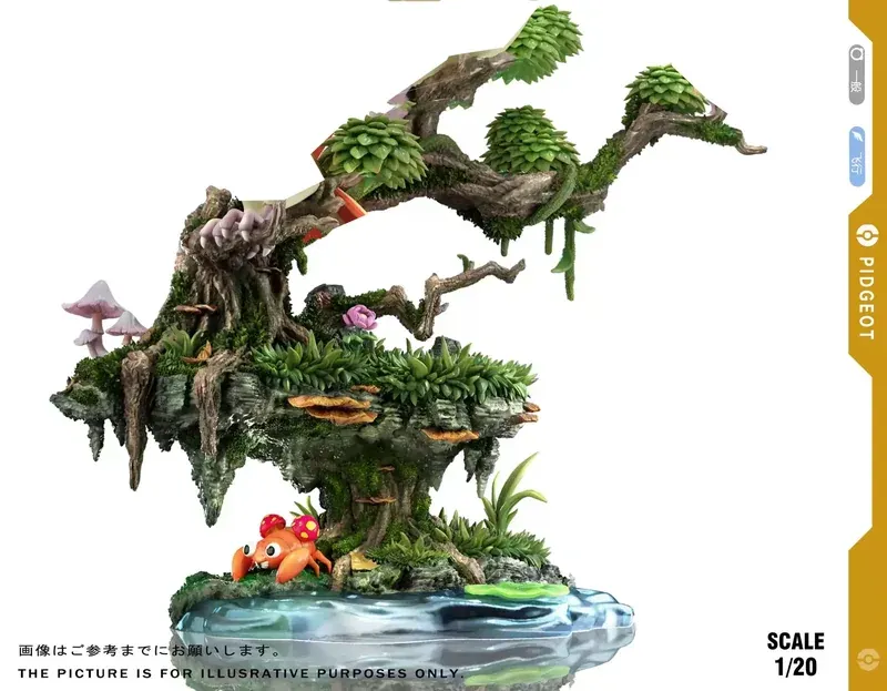 1/20 Scale World Zukan Evolution of Pidgeot - Pokemon Resin Statue - VS Studio - Image 6