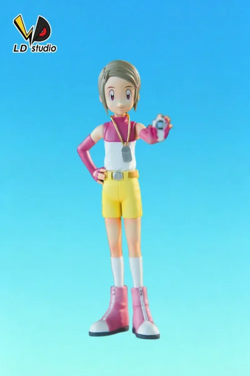 "Stunning limited edition Kari Kamiya Digimon Adventure 02 statue by LD Studio, capturing her dynamic spirit and iconic charm."