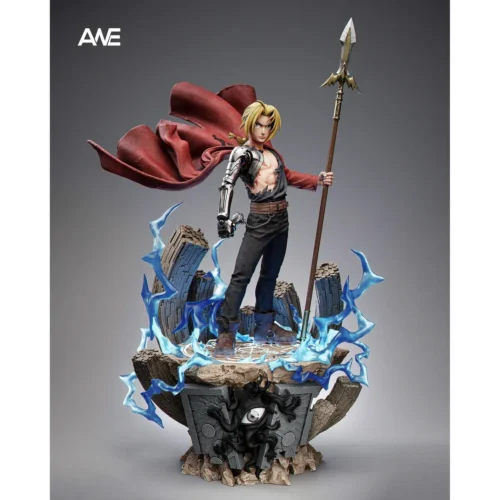 "Premium ANE Studio Edward Elric Fullmetal Alchemist Global Limited Edition resin statue, showcasing his dynamic alchemy pose and intricate automail."