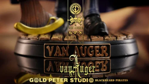 "Ultra-limited 1/8 Van Augur One Piece figure by GP Studio. Dynamic Blackbeard Pirate sniper, intricate sculpt, dual bases."