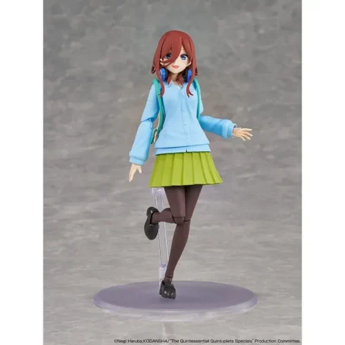 "Authentic KADOKAWA Nakano Miku Model Kit. Multiple angles showcase charming school uniform, iconic headphones, and anime details."