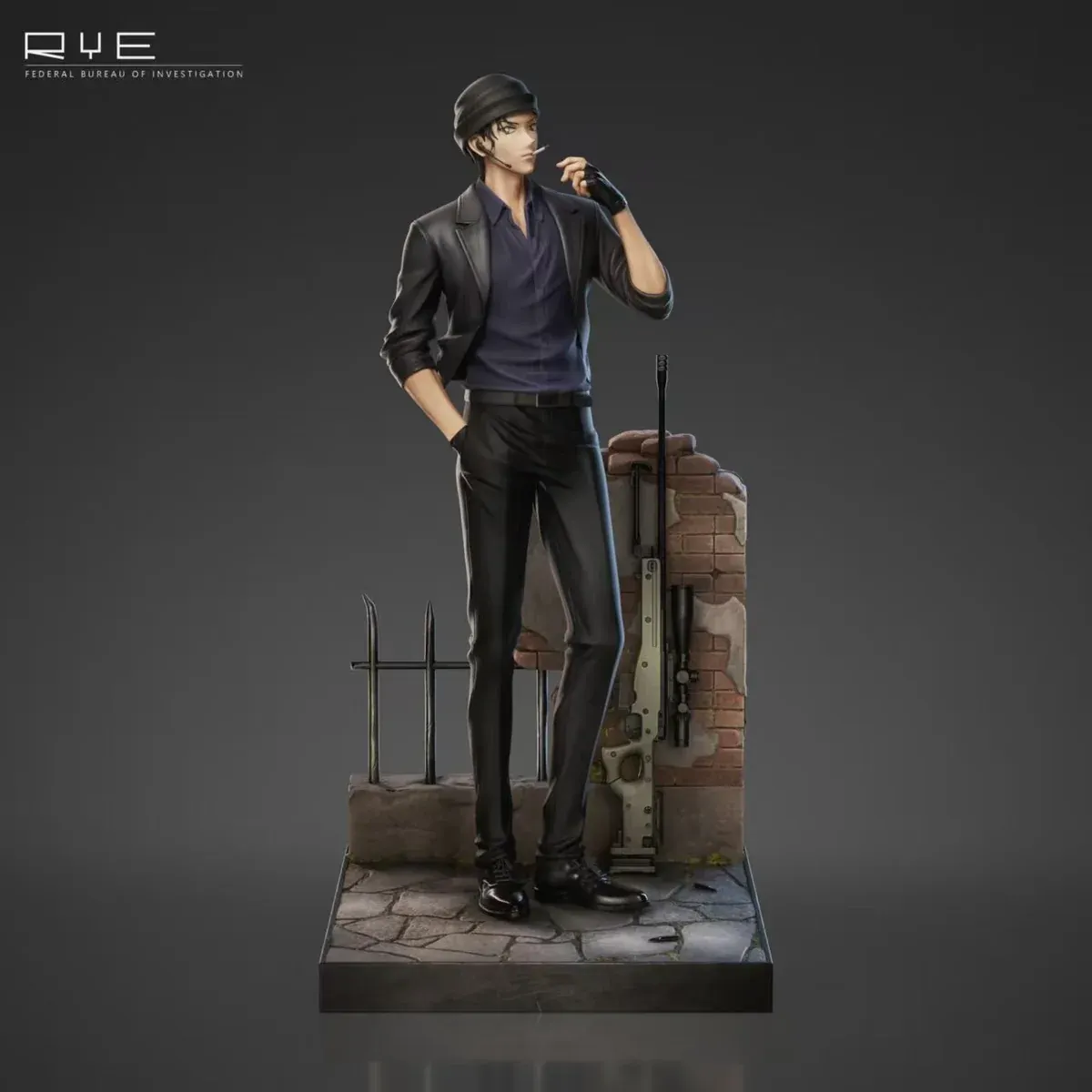 "Premium 1/6 scale Shuichi Akai Detective Conan resin statue, showcasing his iconic cool demeanor and dynamic detail. A must-have collectible."
