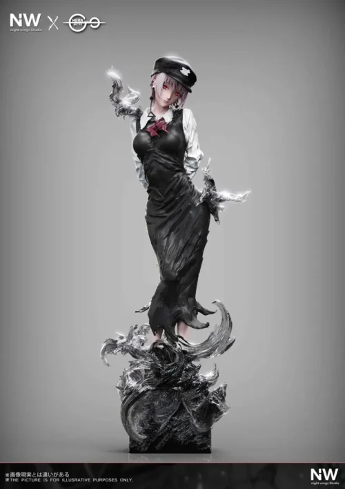 "Limited edition Death Devil - Ji He statue, a powerful apocalyptic dark fantasy collectible by Night Wing Studio x HeRa."