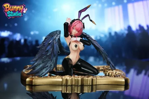 "Premium Zenless Zone Zero Ramiel Bunny 1/6 statue gallery. Dynamic views highlight its exclusive dual-form angelic and demonic collectible details."
