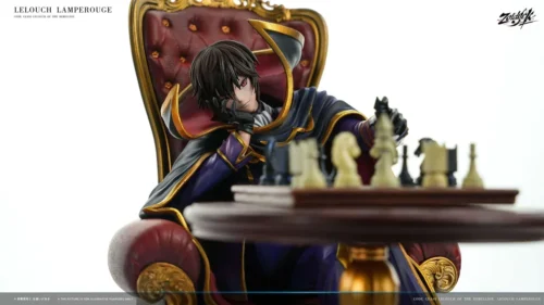 "Regal 1/6 Lelouch Vi Britannia Code Geass resin statue, a premium Zoldyck Studio masterpiece. Iconic Lelouch chess diorama, limited edition figure."