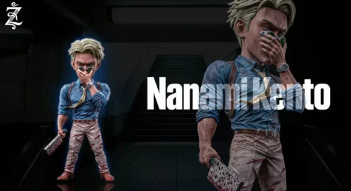 "Exclusive Z.Studio Kento Nanami WCF Jujutsu Kaisen figure, capturing his signature look in a compact, premium collectible."