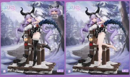 "Dynamic Arknights Typhon 1/6 resin statue by Lolikoo Studio. This premium collectible figure showcases Typhon in a powerful, action-ready pose."