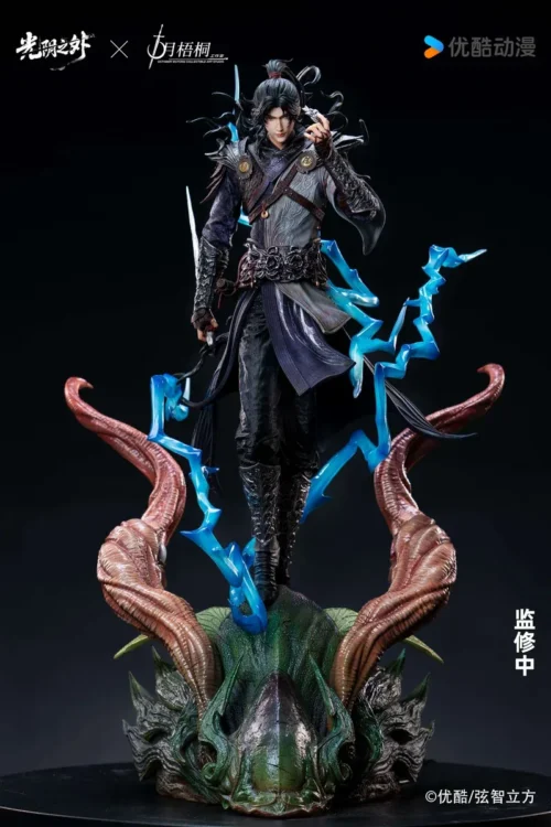 "Stunning 1/4 Official Xu Qing LED statue, Limited Edition collectible by October Plane Tree Studio, showcasing dynamic lighting and exquisite."