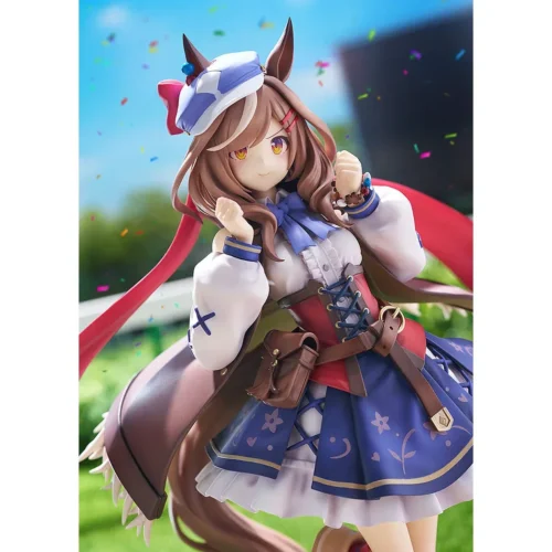 "View the Matikanefukukitaru Uma Musume Phat! figure gallery: dynamic racing pose, vibrant colors, and authentic sculpted details from every angle."