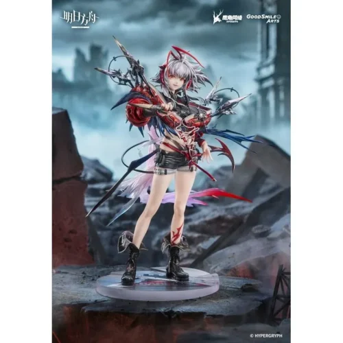 "Stunning Arknights Viskadel figure in an elegant, dynamic pose, highlighting exquisite detail and ethereal ice effects. A premium collectible."